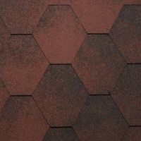 Гибкая битумная черепица Katepal Jazzy (Джази), красный