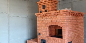 Кирпич печной радиальный полнотелый ЛСР красный М-400, F-100