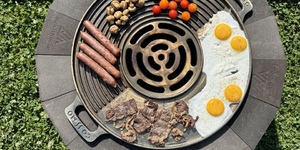 костровая чаша своими руками из кирпича (черный огнеупорный кирпич  Montenegro)