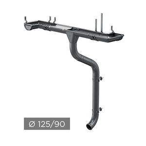 Водосточная система AQUASYSTEM PU 125/90 мм RAL 7024