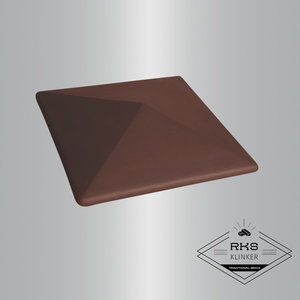 ᐉ Клинкерный оголовник на столб, Коричневый