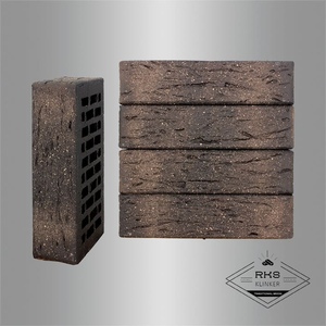 Кирпич облицовочный ЛСР, Графитовый с посыпкой, Рустик, 1НФ