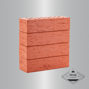 Кирпич облицовочный клинкерный "Лондон" красный, Береста 0.7НФ