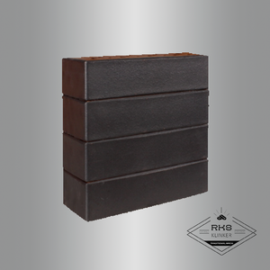 Кирпич клинкерный ЛСР "Гётеборг", графитовый, гладкий, 0.7 НФ