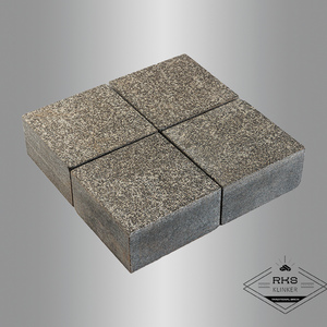 Гранитная брусчатка Габбро Другорецкое, Пиленая, 100x100 мм