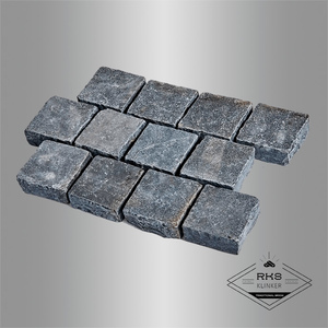 Брусчатка галтованная RKS Slate Belgian Black 100x100x30 мм