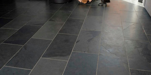 Плитка каменная не боится жара, для пола у печи заказать RKS SLATE Сланец Brazil Black Natural (2)