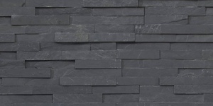 Декоративный камень в интерьере фото 3D панели RKS SLATE Сланец Black Slate купить натуральный камень (7)