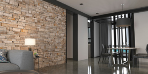 Интерьер стена под камень 3D панели Сланец Scotch Blend Country