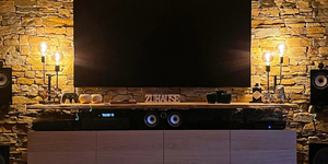 Каменная стена в интерьере 3D панели RKS SLATE Кварцит Multi Quartz Country заказать в РКС Клинкер с доставкой (3)