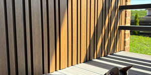 Реечная панель ДПК Turtle Shell Different Lines Australian Palisander Co-Extrusion (фасад) 5