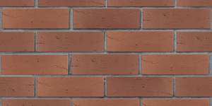 Кирпич облицовочный ЛСР, коричневый, Рустик, 1НФ на сером шве