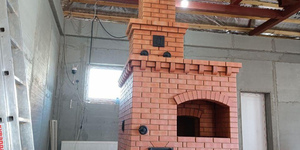 Кирпич печной, лицевой, полнотелый ЛСР, красный, М-400, F-100 8