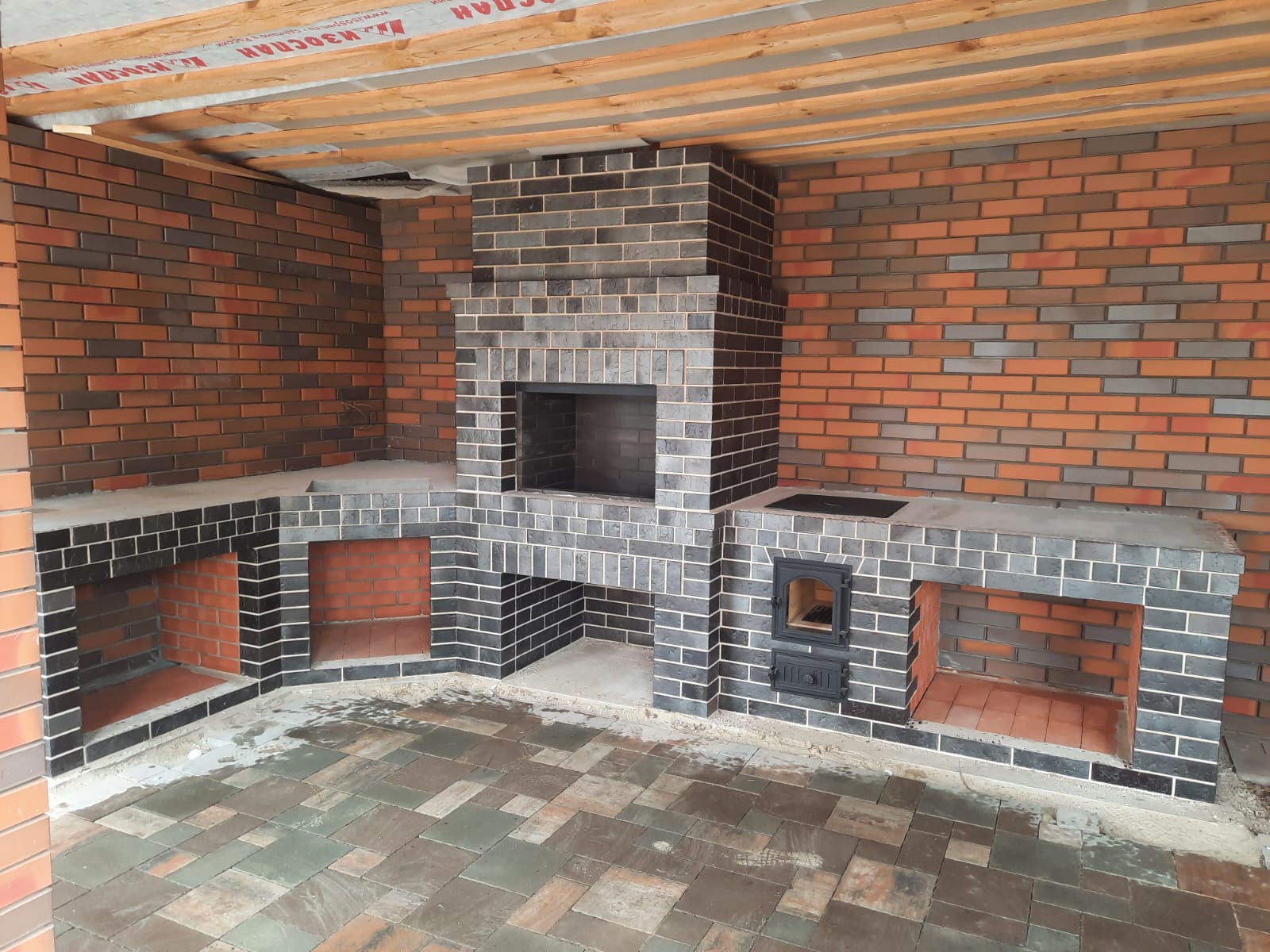 Кирпич черный печной Montenegro SHA 8 Black Argentum 250x124x65 мм 7