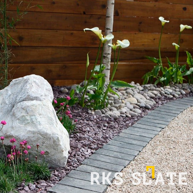 Брусчатка из известняка RKS Slate Belgian Black 200x100x40 мм 11