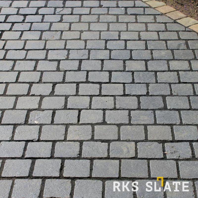 Брусчатка галтованная RKS Slate Belgian Black 100x100x40 мм 2