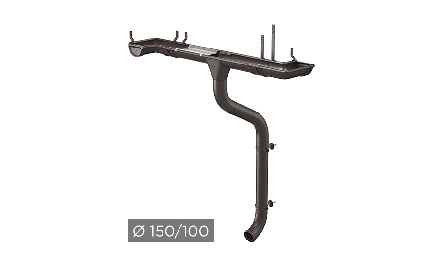 Водосточная система AQUASYSTEM PU MATT 150/100 мм RR 32 в Старом Осколе