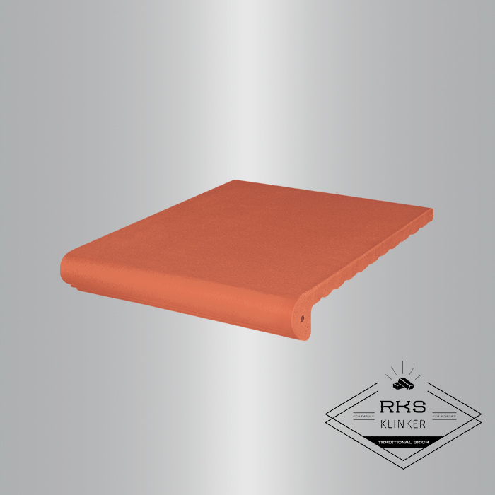 Клинкерная ступень античная гладкая, 01 Ruby red, 330x245x16 в Старом Осколе