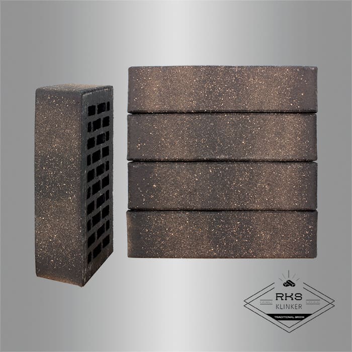 Кирпич облицовочный ЛСР, Графитовый с посыпкой, Гладкий, 1НФ в Старом Осколе