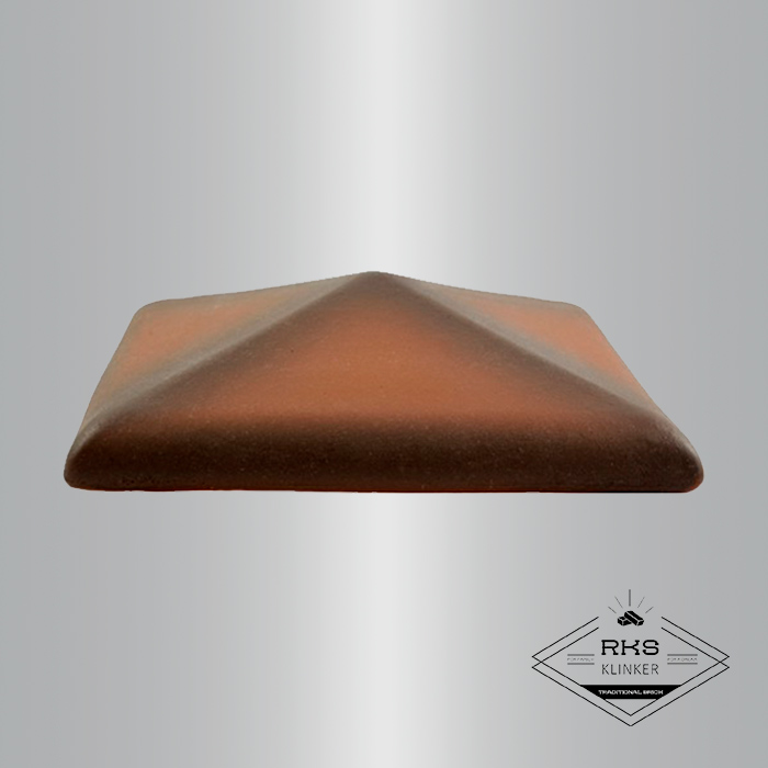 Клинкерный колпак на столб ZG Clinker, С42 425х425 мм, каштановый в Старом Осколе