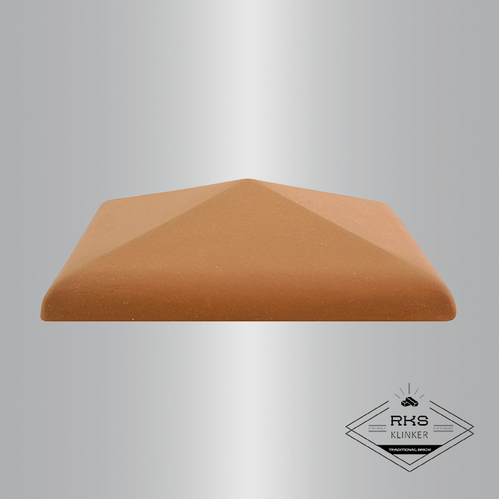 Клинкерный колпак на столб ZG Clinker, С42 425х425 мм, красный в Старом Осколе