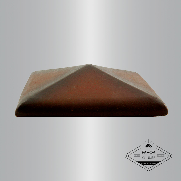 Клинкерный колпак на столб ZG Clinker, С42 425х425 мм, ольха в Старом Осколе