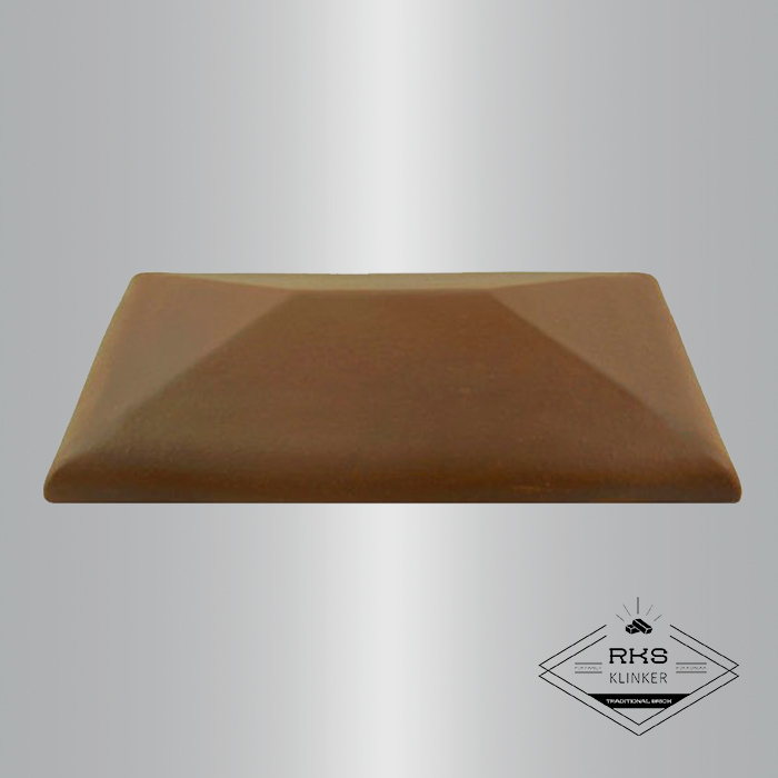 Клинкерный колпак на столб ZG Clinker, СР 300х425 мм, коричневый в Старом Осколе