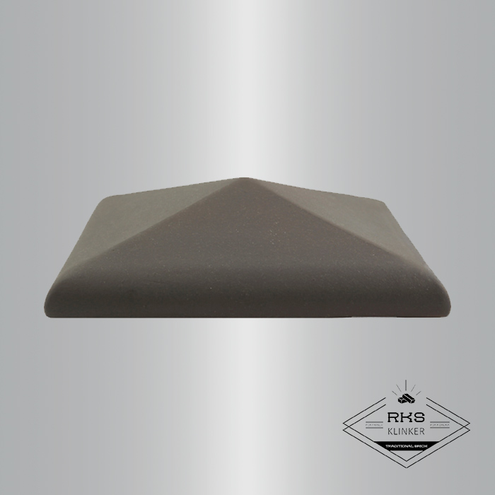 Клинкерный колпак на столб ZG Clinker, С42 425х425 мм, графит в Старом Осколе