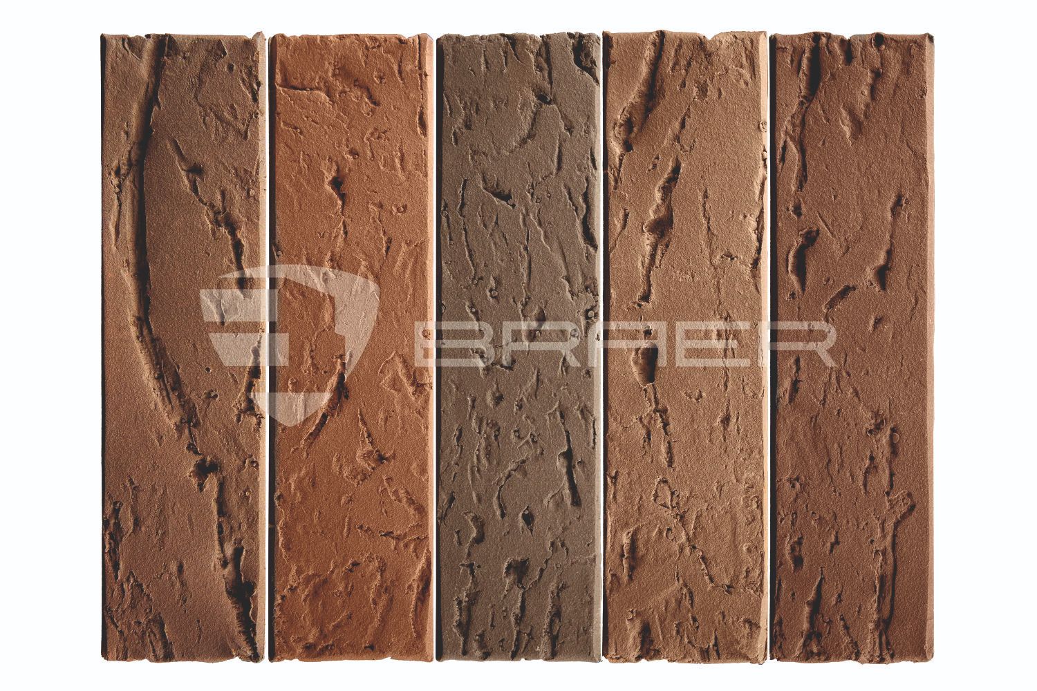 Облицовочный кирпич BRAER MAX, Кора дуба, М200, 1 НФ в Старом Осколе
