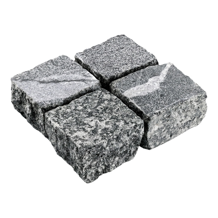Гранитная брусчатка Snow Obsidian, Карандаш, 100x100 мм в Старом Осколе