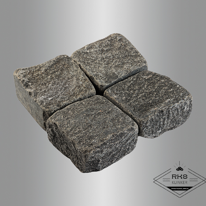 Гранитная брусчатка Габбро, Галтованная, 100x100x50 мм в Старом Осколе