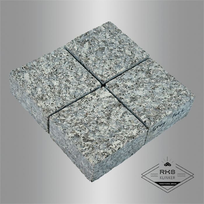 Гранитная брусчатка Grey Pearl, Пиленая, 100x100 мм в Старом Осколе