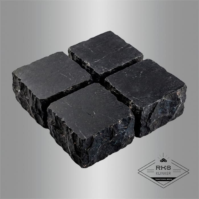 Брусчатка из известняка RKS Slate Belgian Black 100x100x40 мм в Старом Осколе