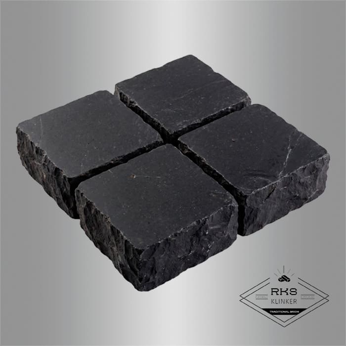 Брусчатка из известняка RKS Slate Belgian Black 100x100x30 мм в Старом Осколе