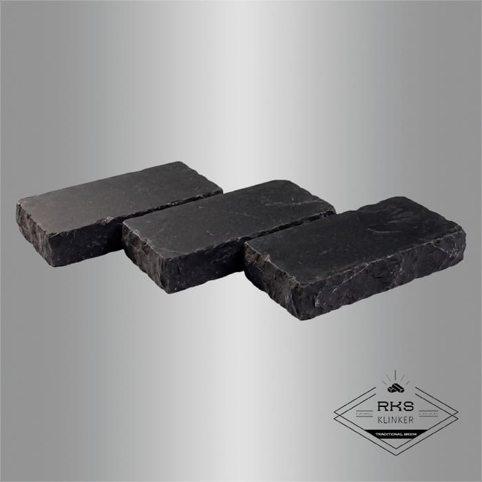 Брусчатка из известняка RKS Slate Belgian Black 200x100x20 мм в Старом Осколе