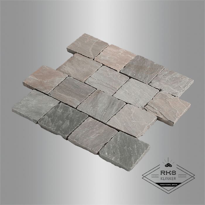 Брусчатка галтованная RKS Slate Belgian Grey 100x100x40 мм в Старом Осколе