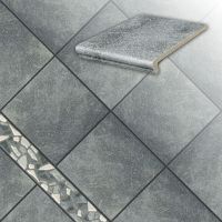 Напольная клинкерная ступень - флорентинер Roccia, 840 grigio в Старом Осколе