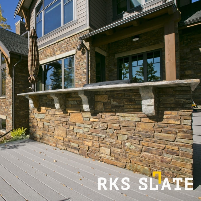 Фасадный облицовочный камень Multi Quartz Temple в Старом Осколе