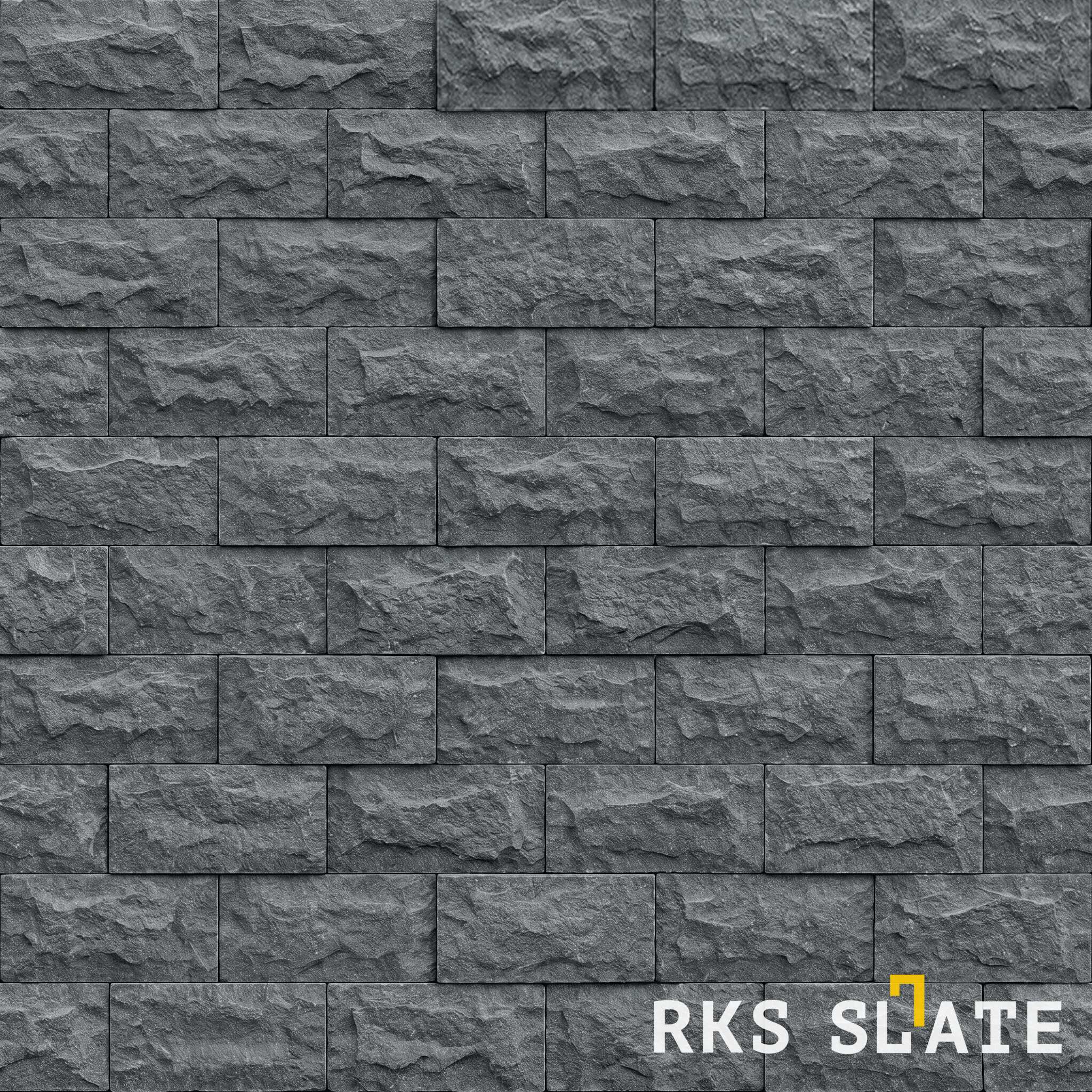 Фасадный колотый камень Black Basalt Rock в Старом Осколе