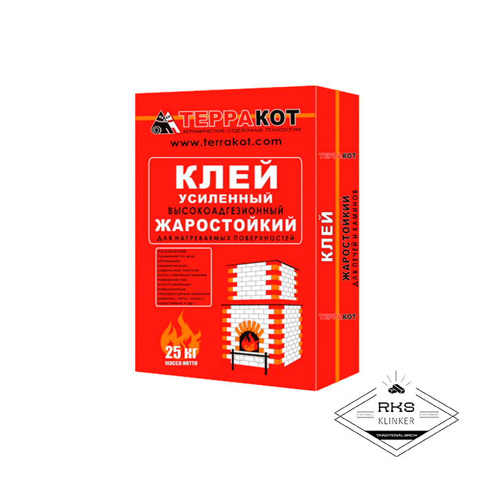 Клей жаростойкий усиленный Терракот, 25кг в Старом Осколе