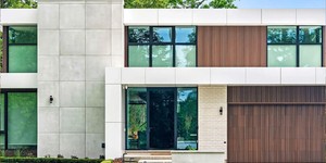 Реечная панель ДПК Turtle Shell, Middle Lines, Australian Palisander Co-Extrusion гаражные ворота из реечных панелей (4)