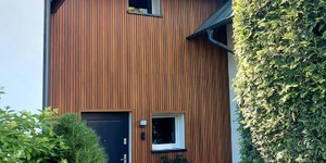 Реечная панель ДПК Turtle Shell, Middle Lines, Australian Palisander Co-Extrusion рейки под дерево коричневые купить (1)