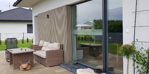 Реечная панель ДПК Turtle Shell, Middle Lines, Canadian Maple Co-Extrusion акцентные стены из реек - фасад дома фото (1)