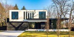 Реечная панель ДПК Turtle Shell, Middle Lines, Faroese Smokewood Co-Extrusion отделка фасада и гаражных ворот реечными панелями фото (3)