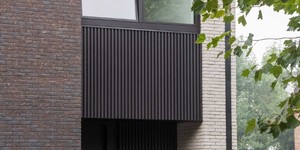 Реечная панель ДПК Turtle Shell, Middle Lines, Kenyan BlackWood, Co-Extrusion как выделить вход в дом реечными панелями (1)