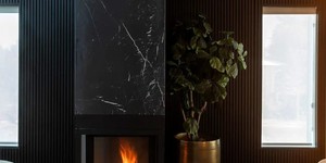 Реечная панель ДПК Turtle Shell, Middle Lines, Kenyan BlackWood, Co-Extrusion отделка стен рейками фото (1)