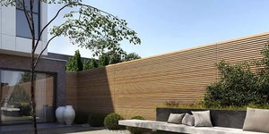 Реечная панель ДПК Turtle Shell, Middle Lines, Siberian Pine Co-Extrusion (забор) 20
