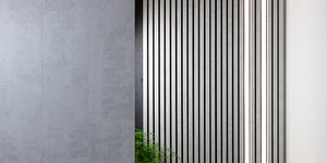 Реечная панель ДПК в интерьере от бренда Turtle Shell, Middle Lines, Canadian Maple Co-Extrusion (2)