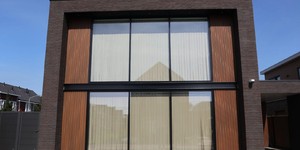 Реечная панель коричневая из ДПК Turtle Shell, Middle Lines, Australian Palisander Co-Extrusion облицовка дома (5)