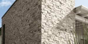 Бежевый каменный фасад дома заказать 3D панели RKS SLATE Сланец Beige Slate Modern (1)